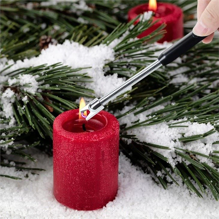 Upgraded Metal Flameless Electric Rechargeable Arc Candle Lighter With Type-C